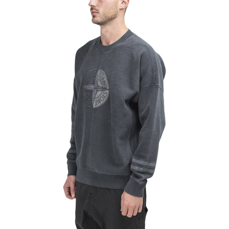 stone island dye treatment sweat shirt schwarz 164444