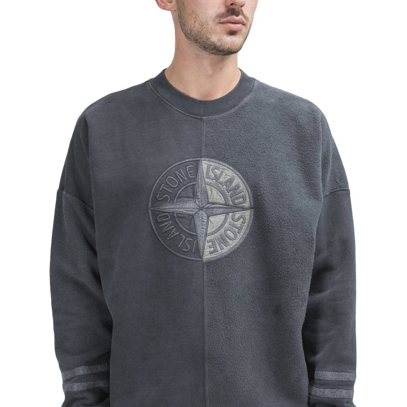 stone island dye treatment sweat shirt schwarz 243358