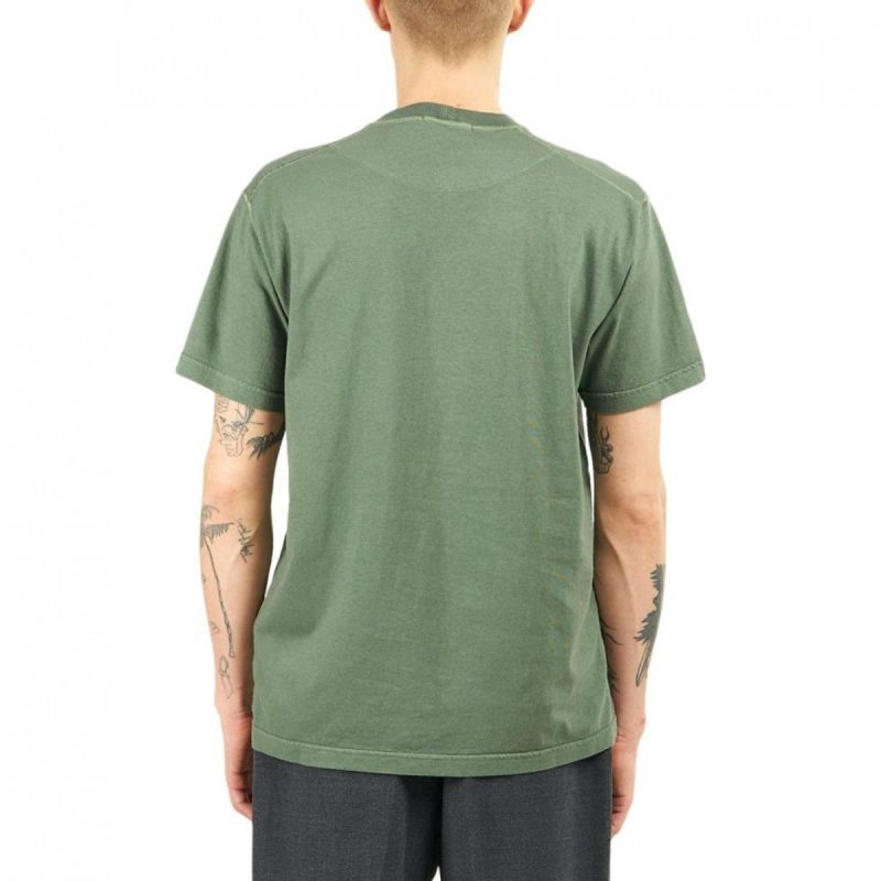 stone island fissato dye treatment t shirt dunkelgrun 647590