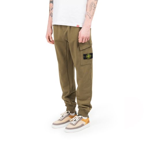 stone island fleece pants khaki 801614