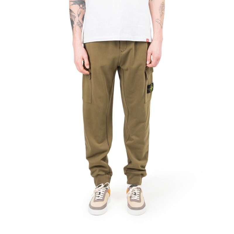 stone island fleece pants khaki 866958