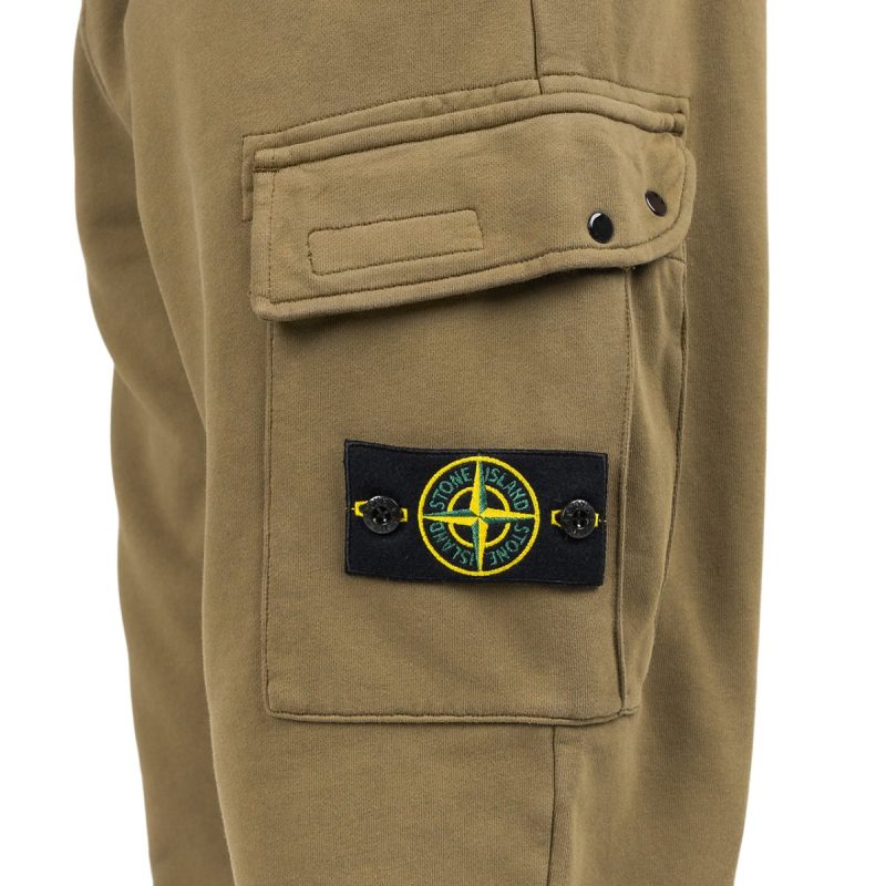 stone island fleece pants khaki 875838