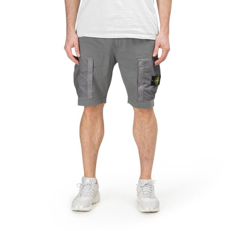 stone island fleece shorts anthrazit 475083