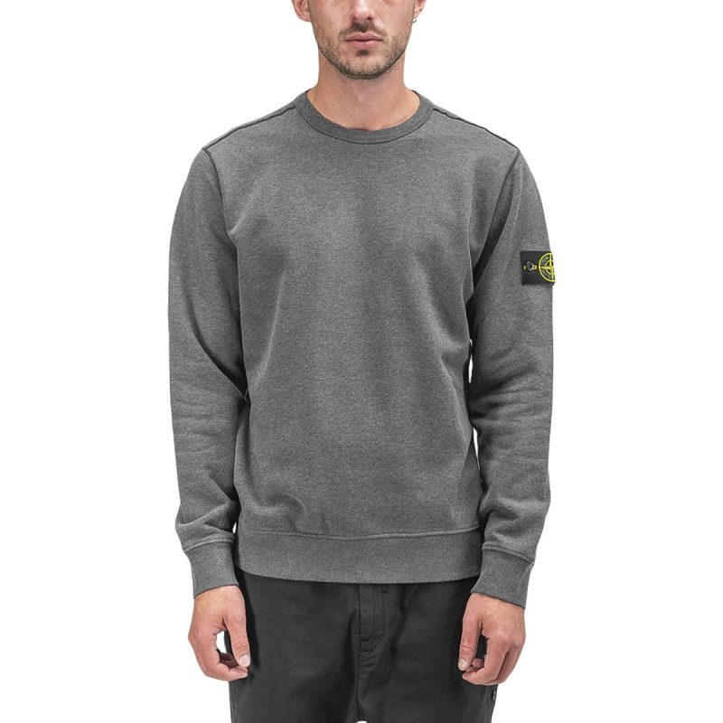 stone island fleece sweat shirt anthrazit 486476