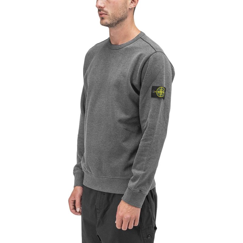 stone island fleece sweat shirt anthrazit 868273