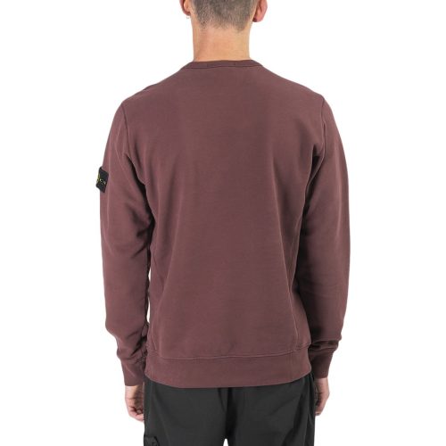 stone island fleece sweat shirt burgundy 121705