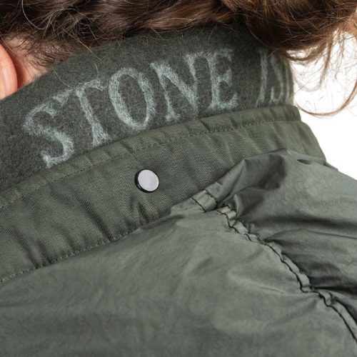 stone island garment dyed crinkle reps ny down jacket dunkelgrun 630913