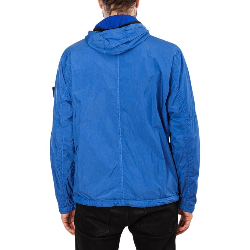 stone island garment dyed crinkle reps ny jacket blau 101556