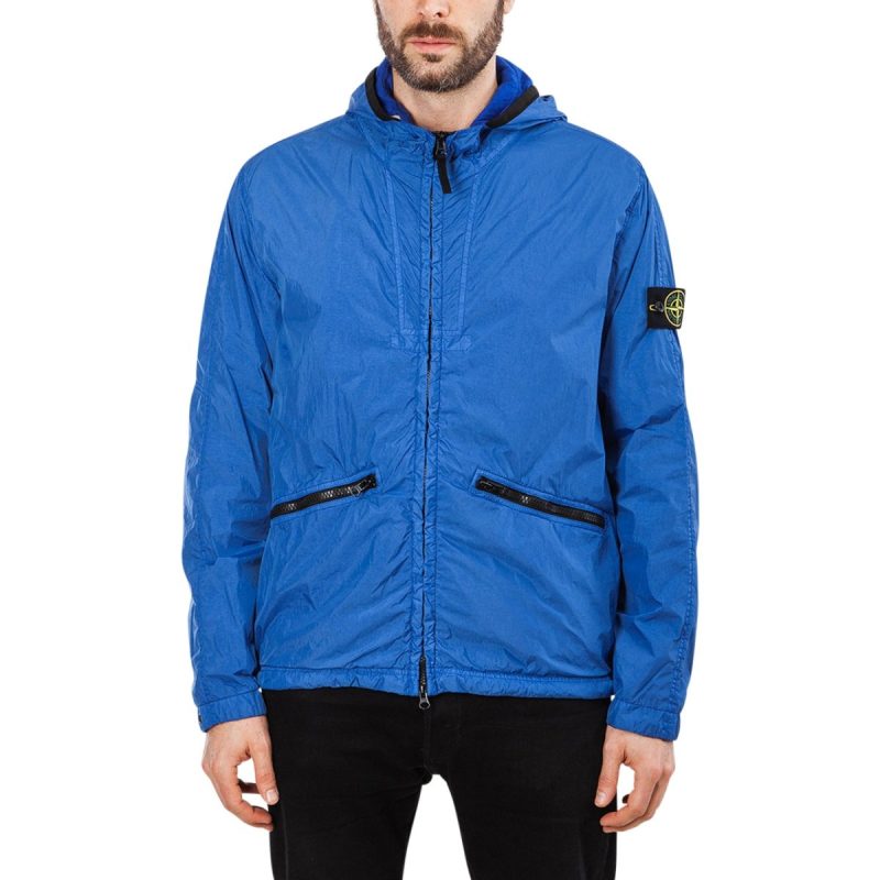 stone island garment dyed crinkle reps ny jacket blau 328558