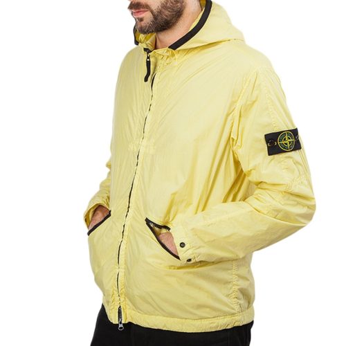 stone island garment dyed crinkle reps ny jacket gelb 206492