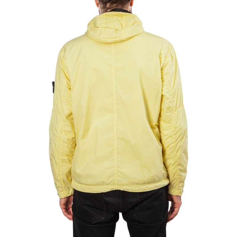 stone island garment dyed crinkle reps ny jacket gelb 596996