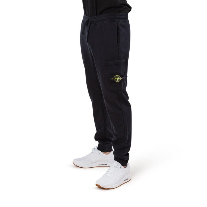 stone island garment dyed sweat pant navy 222783