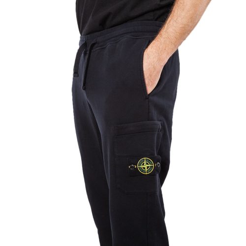 stone island garment dyed sweat pant navy 745499