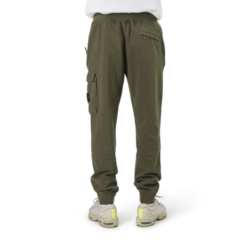 stone island garment dyed sweat pant olive 618394