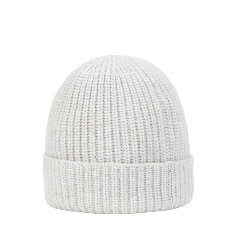 stone island geelong wool patch beanie grau 991174