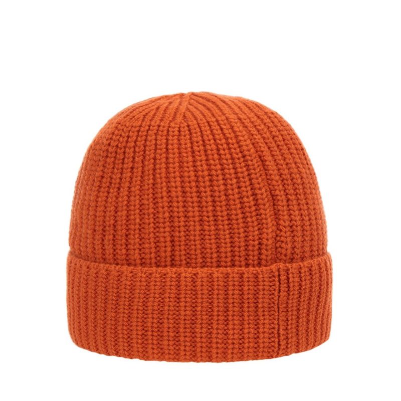 stone island geelong wool patch beanie orange 343269