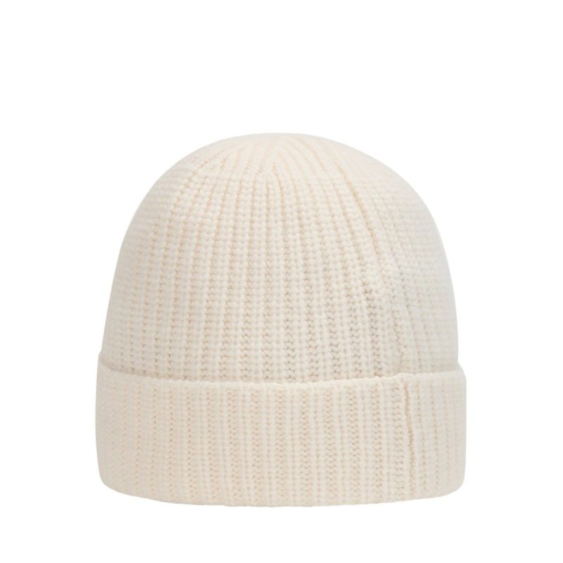 stone island geelong wool patch beanie weiss 223135