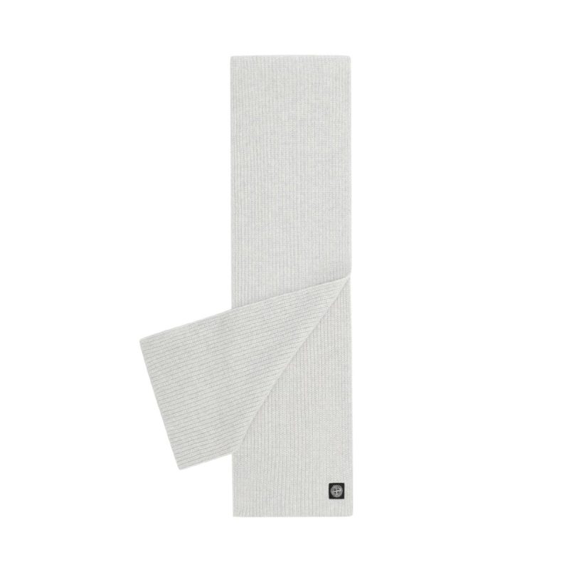 stone island geelong wool scarf grau 919309