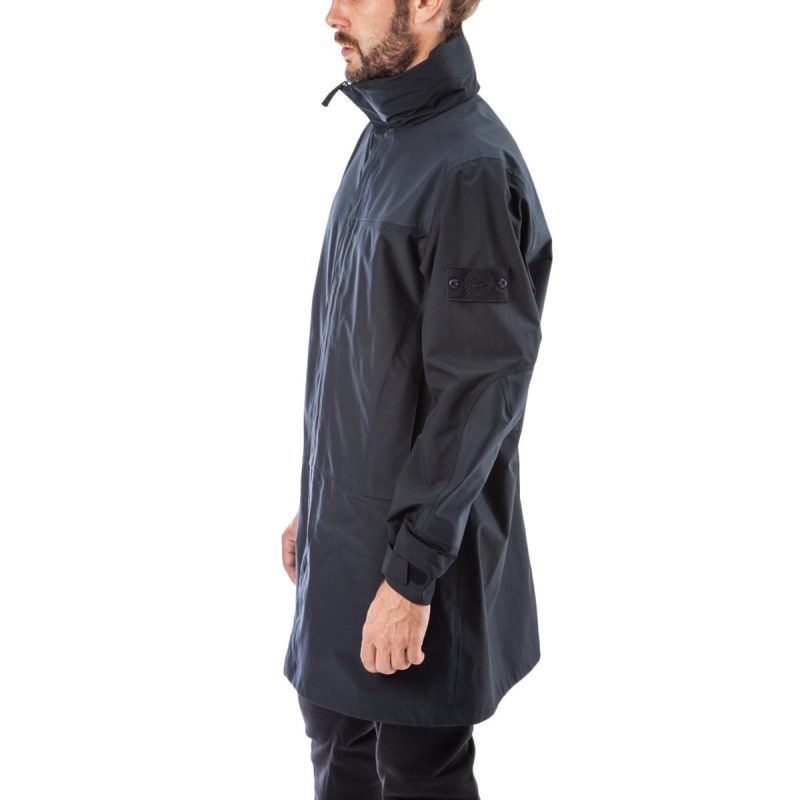 stone island ghost coat navy 887477