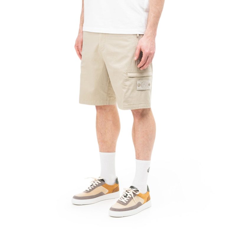 stone island ghost piece bermuda shorts beige 230454