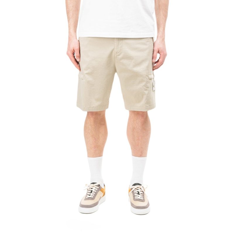 stone island ghost piece bermuda shorts beige 760878