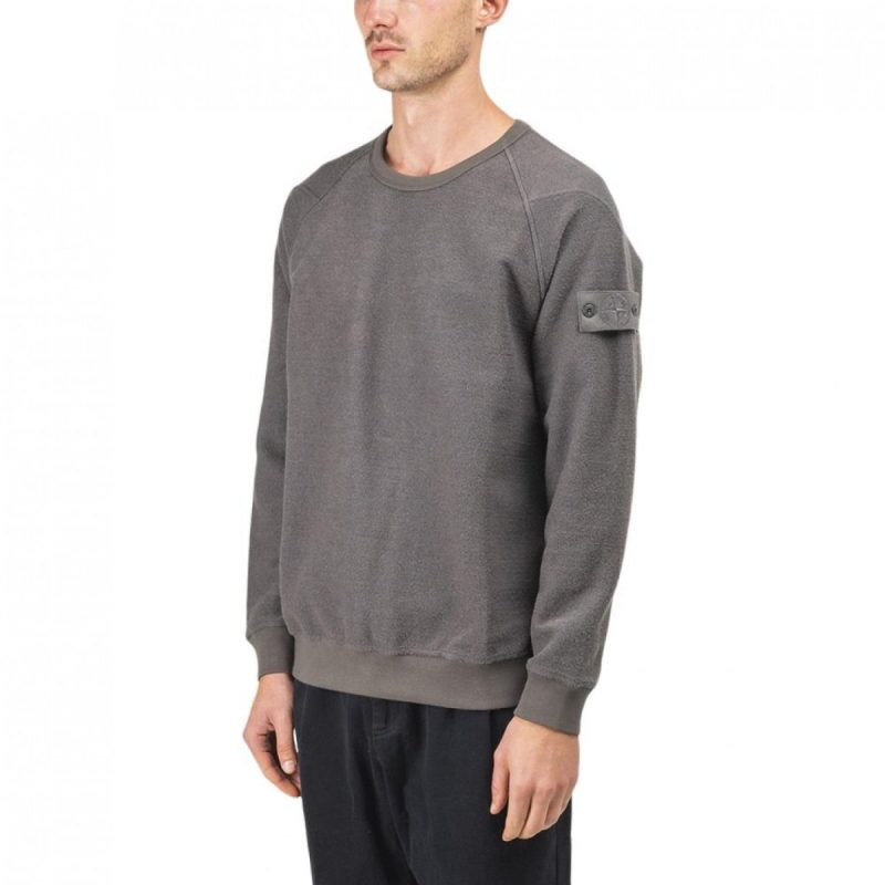 stone island ghost piece sweatshirt anthrazit 310923