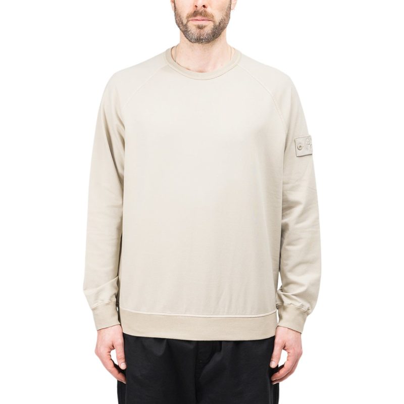 stone island ghost piece sweatshirt beige 596803