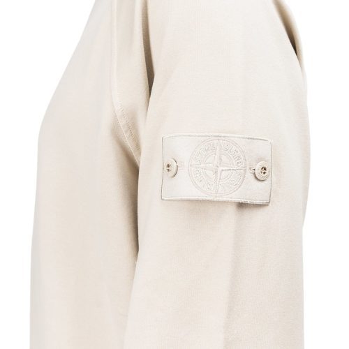 stone island ghost piece sweatshirt beige 748135