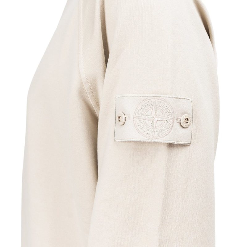 stone island ghost piece sweatshirt beige 748135