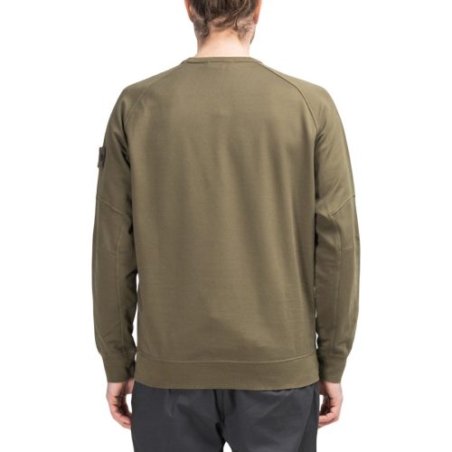 stone island ghost piece sweatshirt olive 547948