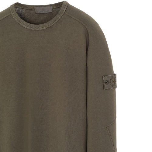 stone island ghost piece sweatshirt olive 773289