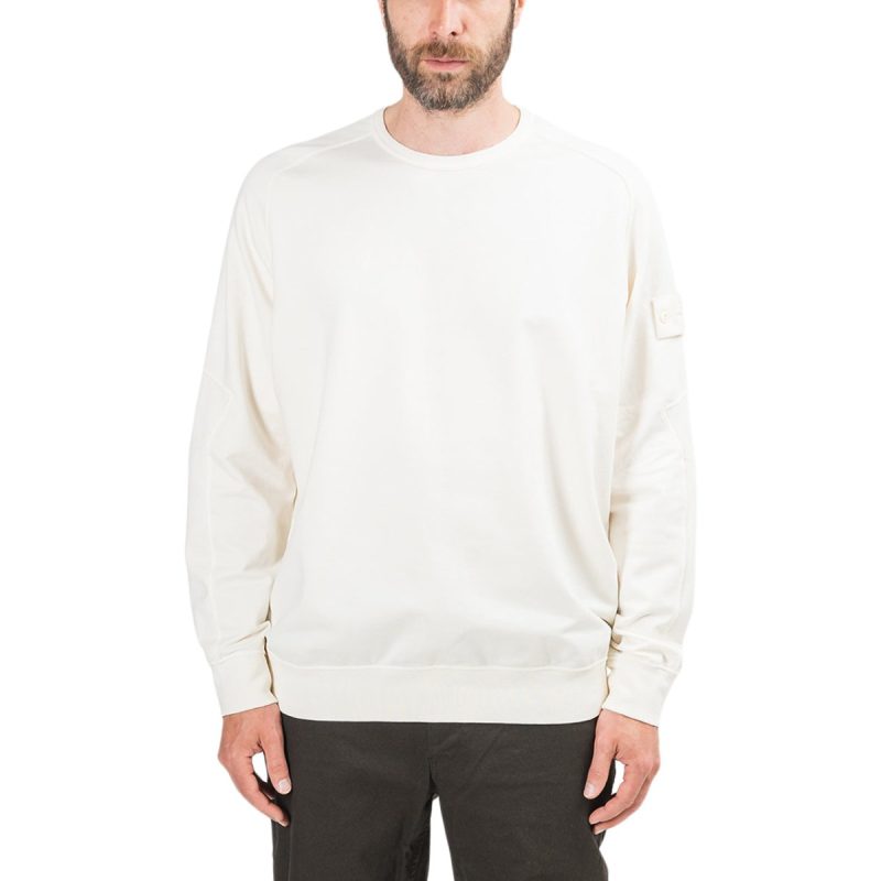 stone island ghost piece sweatshirt weiss 384512