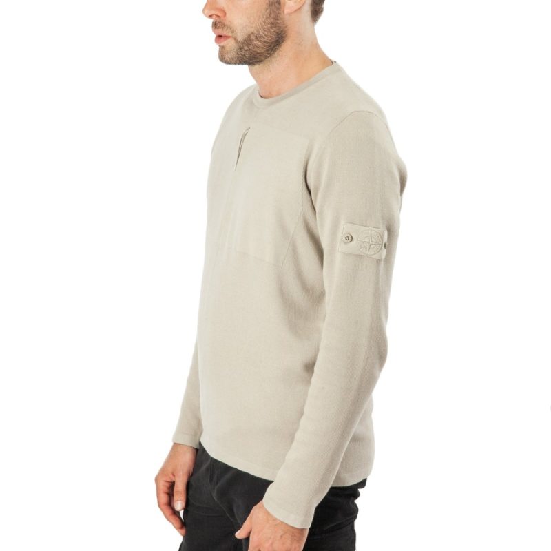 stone island ghost sweater beige 388693