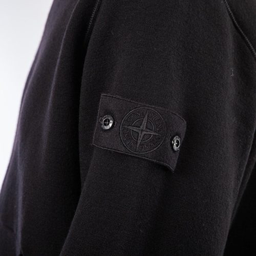 stone island ghost wool crewneck schwarz 197447