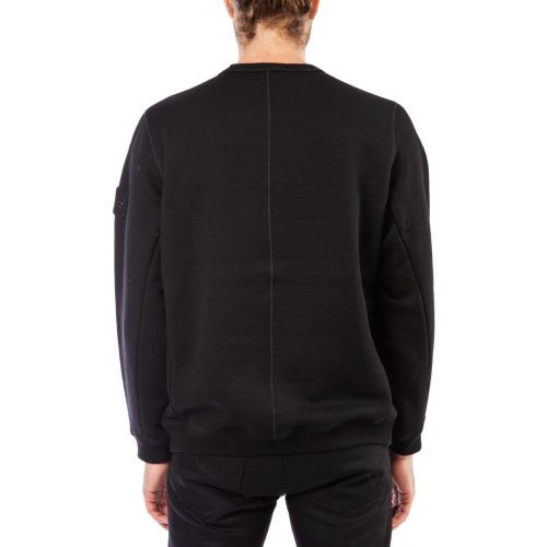 stone island ghost wool crewneck schwarz 218087