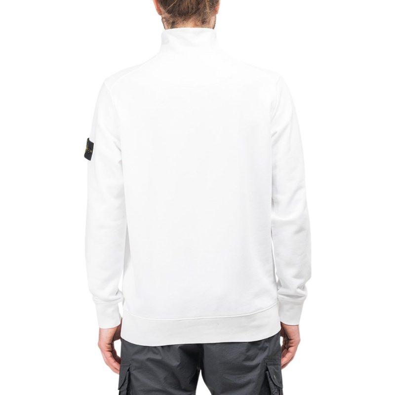 stone island half zip sweatshirt weiss 800105