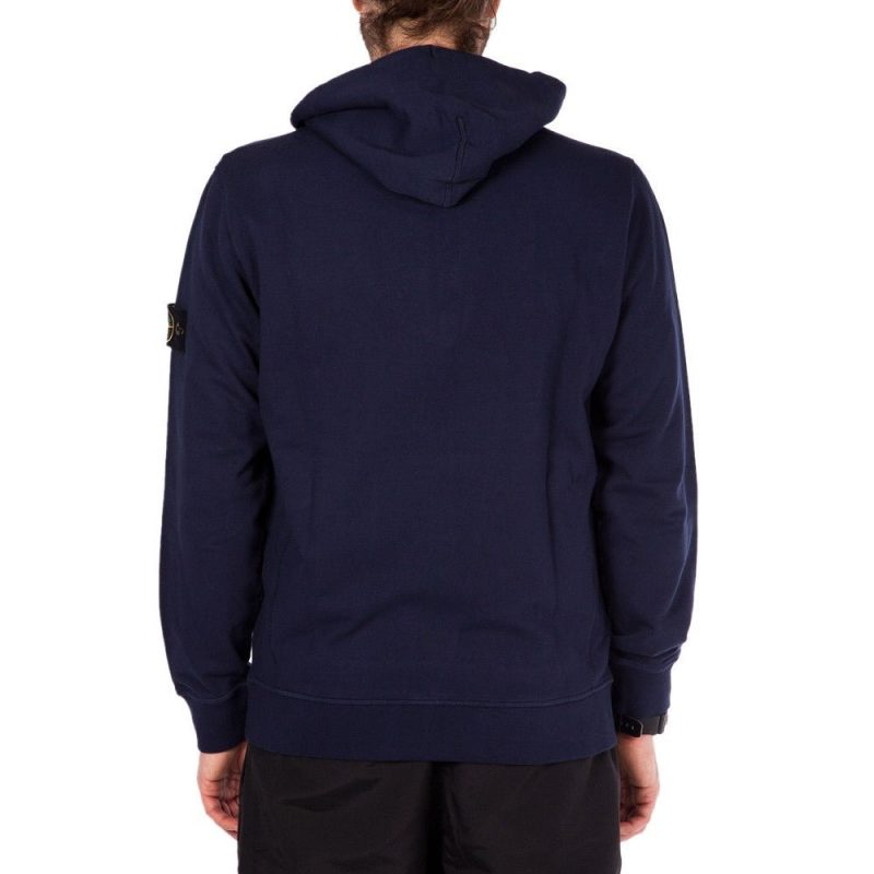 stone island hooded sweater dunkelblau 618317