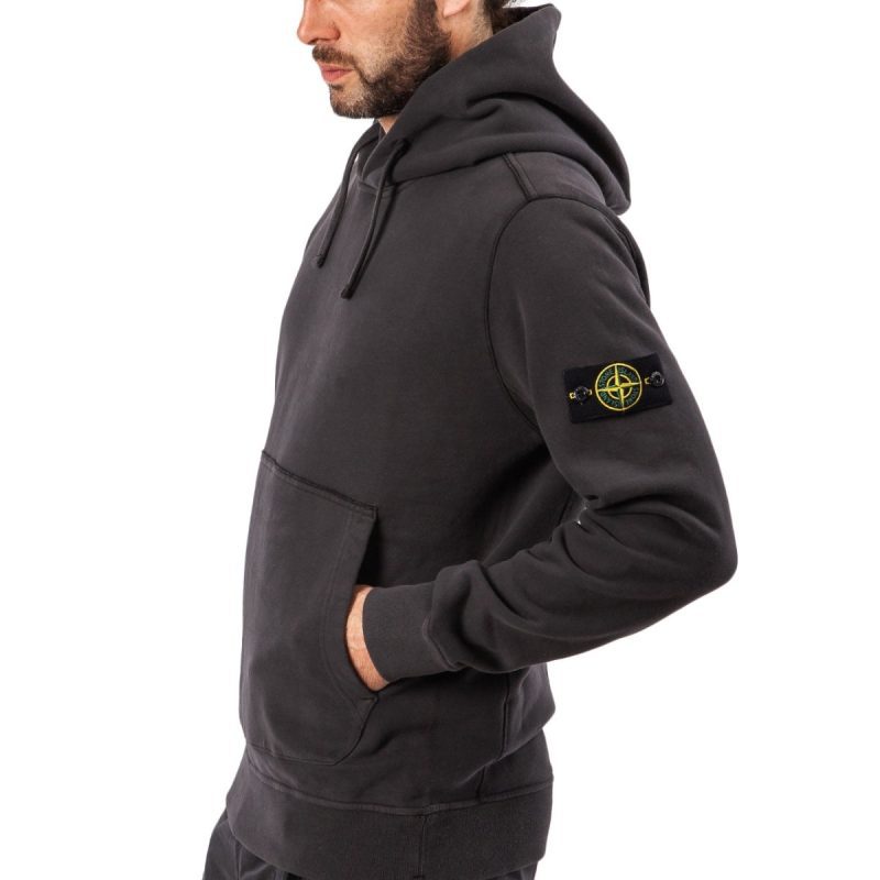 stone island hooded sweater grau 254587