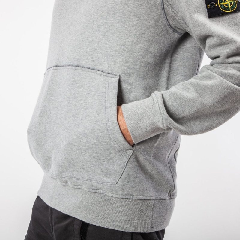 stone island hooded sweater hellgrau 521105