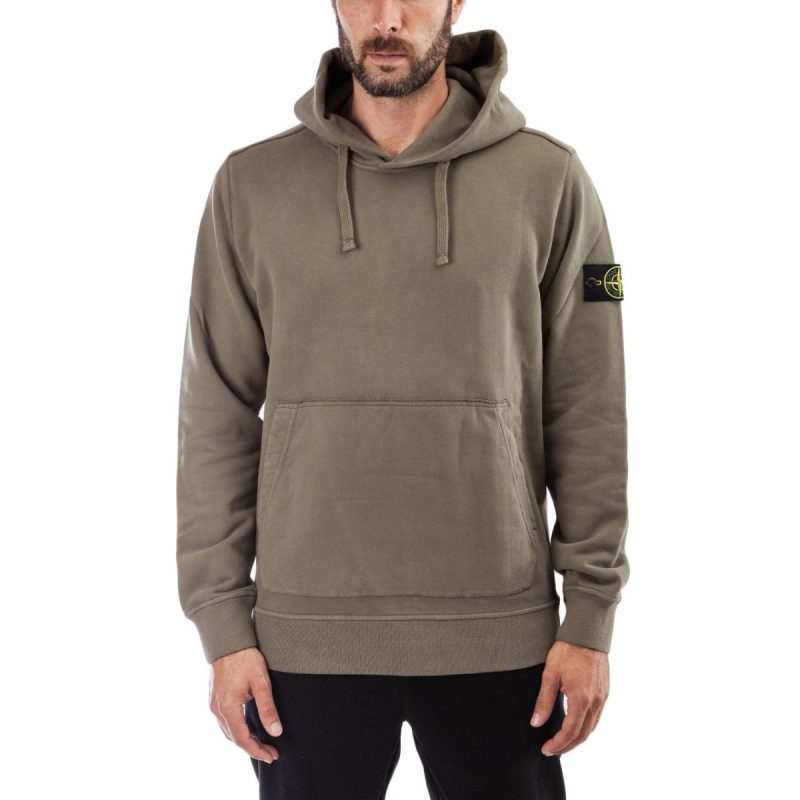 stone island hooded sweater oliv 722063