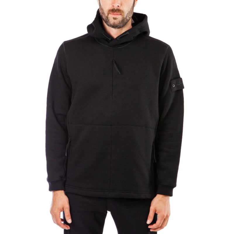 stone island hooded sweater schwarz 155689