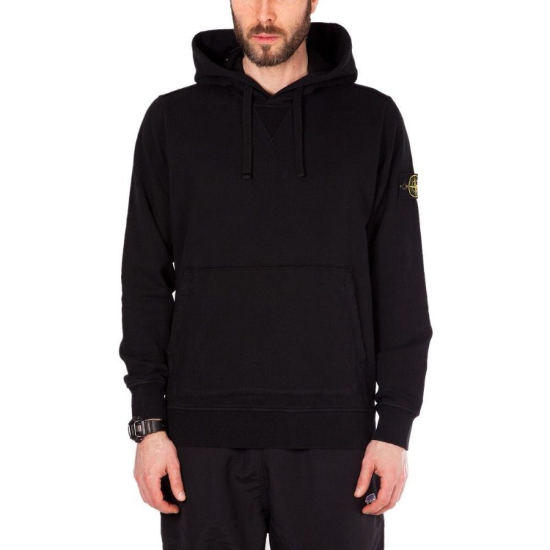 stone island hooded sweater schwarz 368518