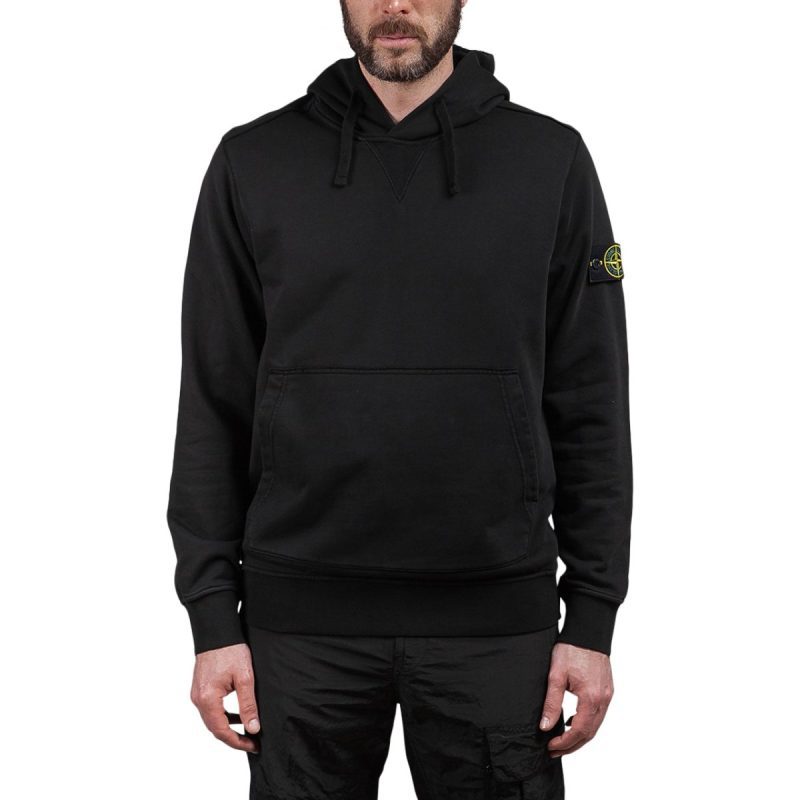 stone island hooded sweater schwarz 818852