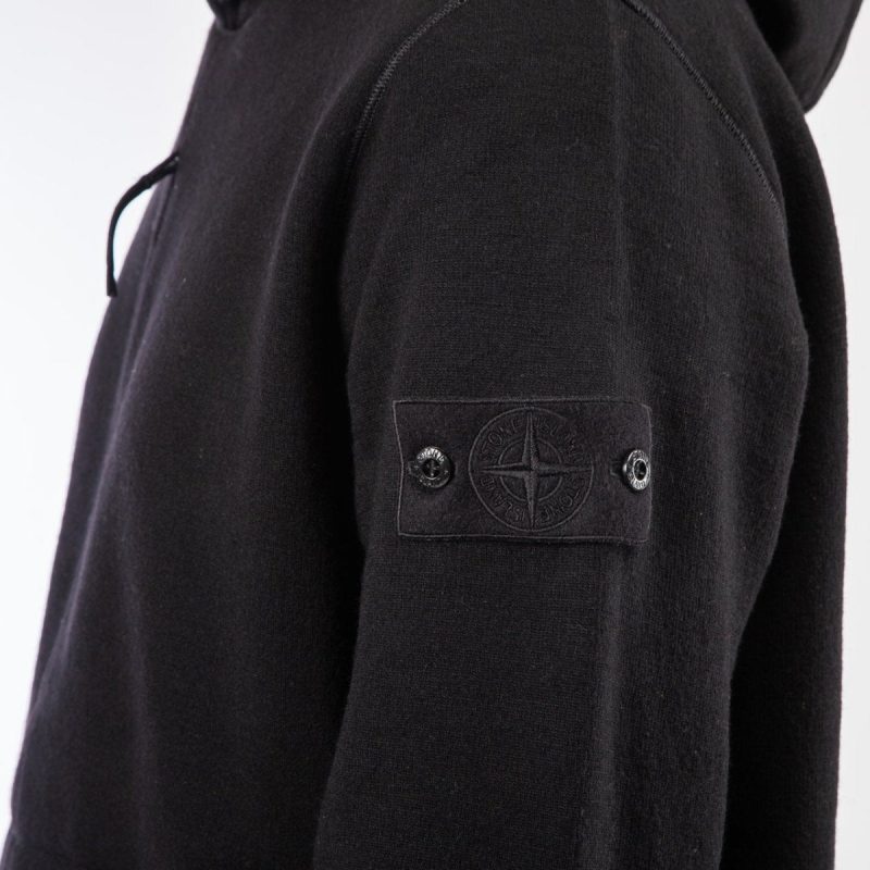 stone island hooded sweater schwarz 898407