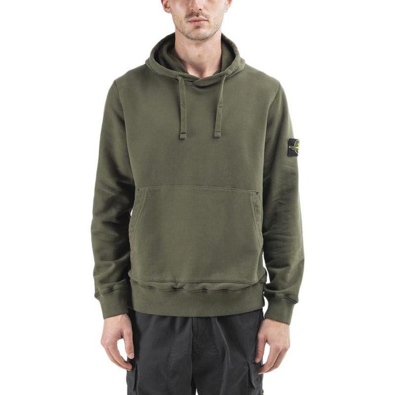 stone island hoodie olive 280758