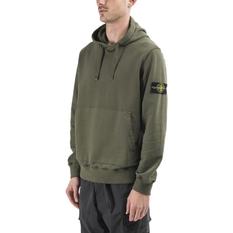 stone island hoodie olive 302211