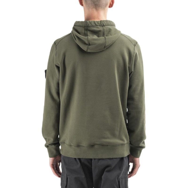 stone island hoodie olive 501172