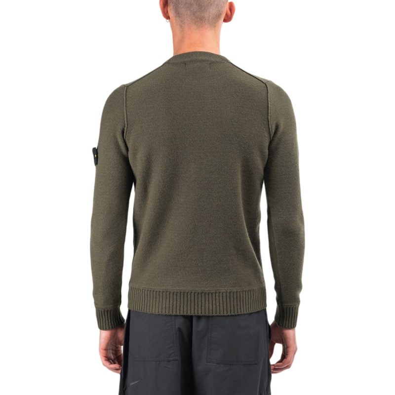 stone island knit pullover dunkelgrun 991936