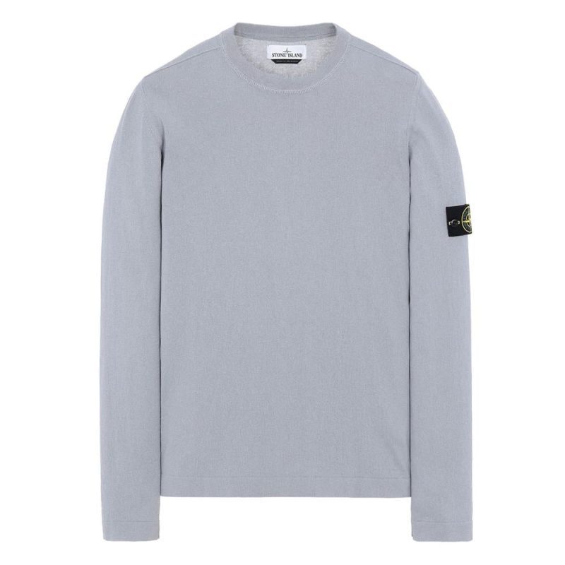 stone island knit pullover hellgrau 701038