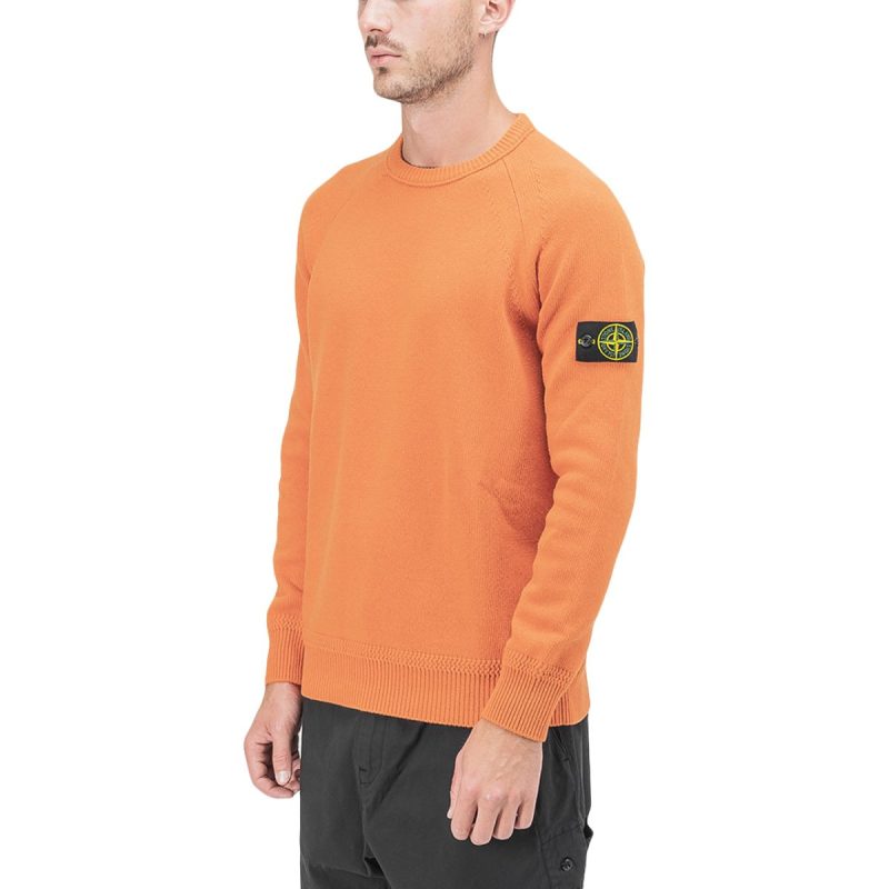 stone island knitted pullover orange 441499